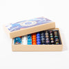 Box of Space Mission 59 various marbles in red orange blue white multi colours from Billes & Co